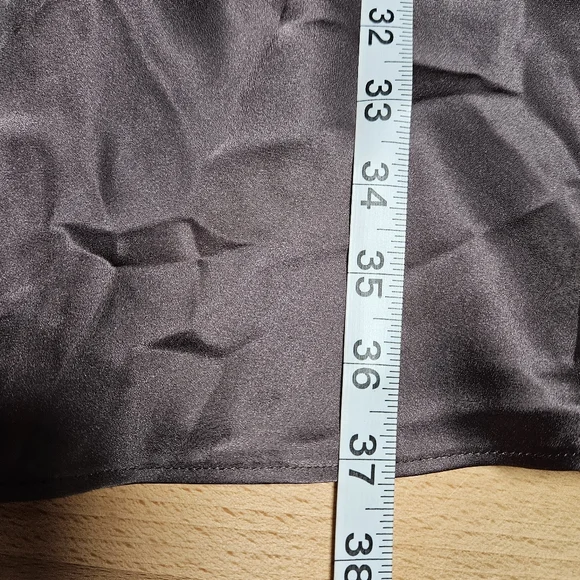 Silk Lace Trim Chemise Coquette Slip Dress Large - Picture 7 of 7